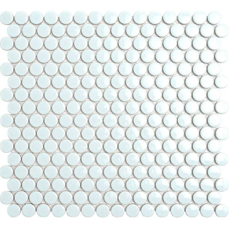 DAYLIGHT STARDUST PENNY ROUND MOSAIC TILE - tilestate