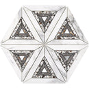 FRUILI Calacatta Gold/Glaicer Terrazzo/Atlantic Gray Mix Mosaic Tile - tilestate