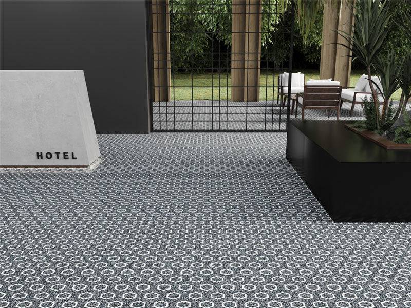 LIDO Terrazzo, Dolomite Mix Mosaic Tile - tilestate