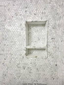 PALAU Calacatta Gold, Thassos Mix Mosaic Tile - tilestate