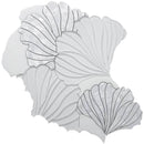 SILVIA Danba White, Shell, Glass Mix Mosaic Tile - tilestate