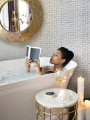 WENO Blue Celeste, Thassos Mix Mosaic Tile - tilestate