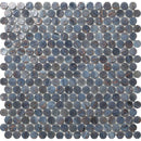 GLAMOUR RONDA DENIM Glass Mosaic Tile - tilestate