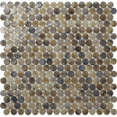GLAMOUR RONDA MINK Glass Mosaic Tile - tilestate