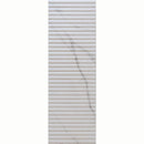 Impressions Fluted Carrara 12x36 Polished Mosaic Tile - tilestate