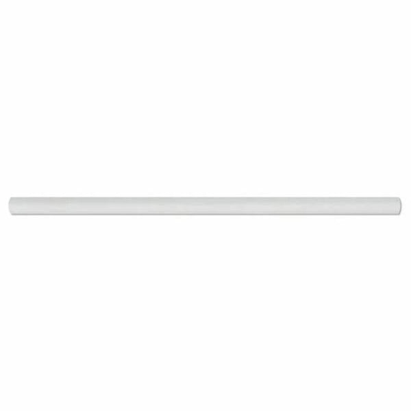 Thassos White Marble 1/2x12 Polished Pencil Liner - tilestate