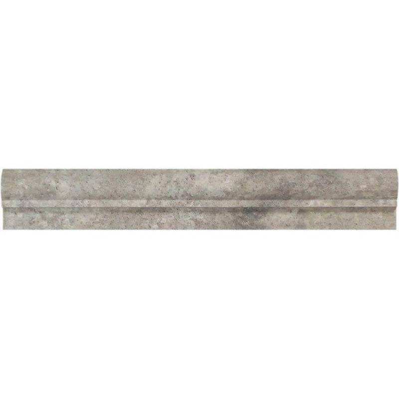 Silver Travertine 2x12 1 Step Chairrail - tilestate