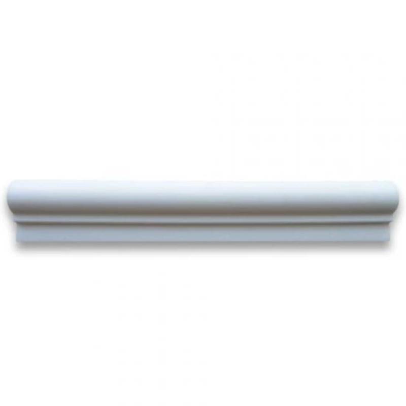 Thassos White Marble 2x12 Honed 1 Step Chairrail - tilestate