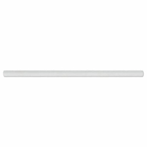 Thassos White Marble 3/4x12 Honed Pencil Liner - tilestate