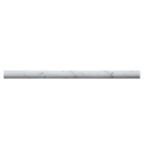 White Carrara Marble 3/4x12 Honed Pencil Liner - tilestate