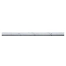 White Carrara Marble 3/4x12 Polished Pencil Liner - tilestate