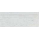 Asian Statuary (Oriental White) Marble 4 3/4x12 Honed Baseboard Molding - tilestate