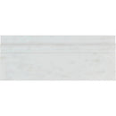 Asian Statuary (Oriental White) Marble 4 3/4x12 Polished Baseboard Molding - tilestate