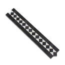 2x12 Polished Bianco Carrara Marble BIAS Border w/ Black Dots - tilestate