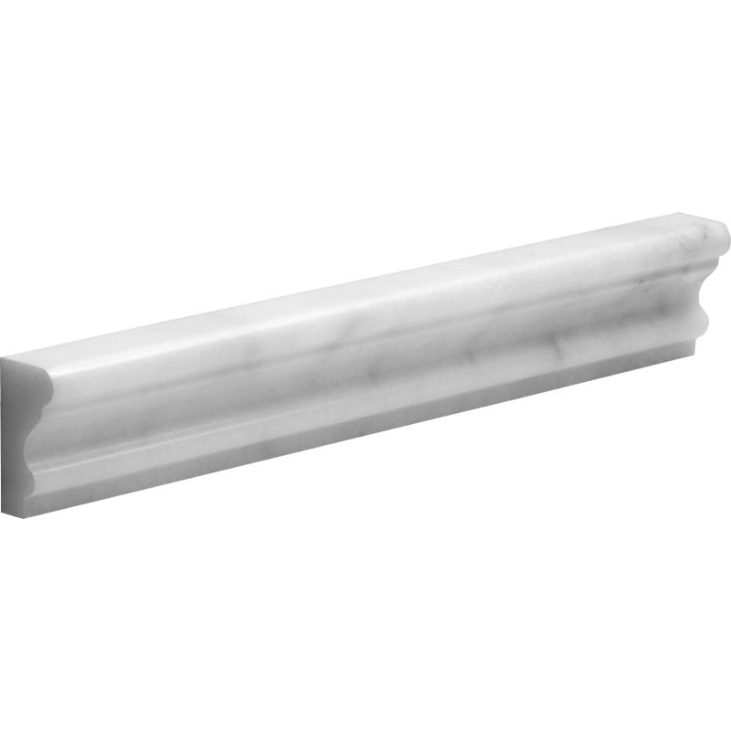 Bianco Caldo Marble 2x12 Polished Crown Molding - tilestate