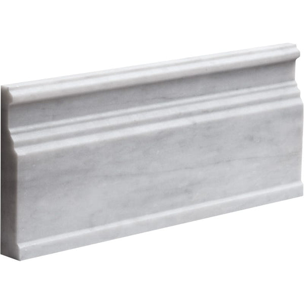 Bianco Caldo Marble 5 1/16x12 Polished Baseboard Molding - tilestate