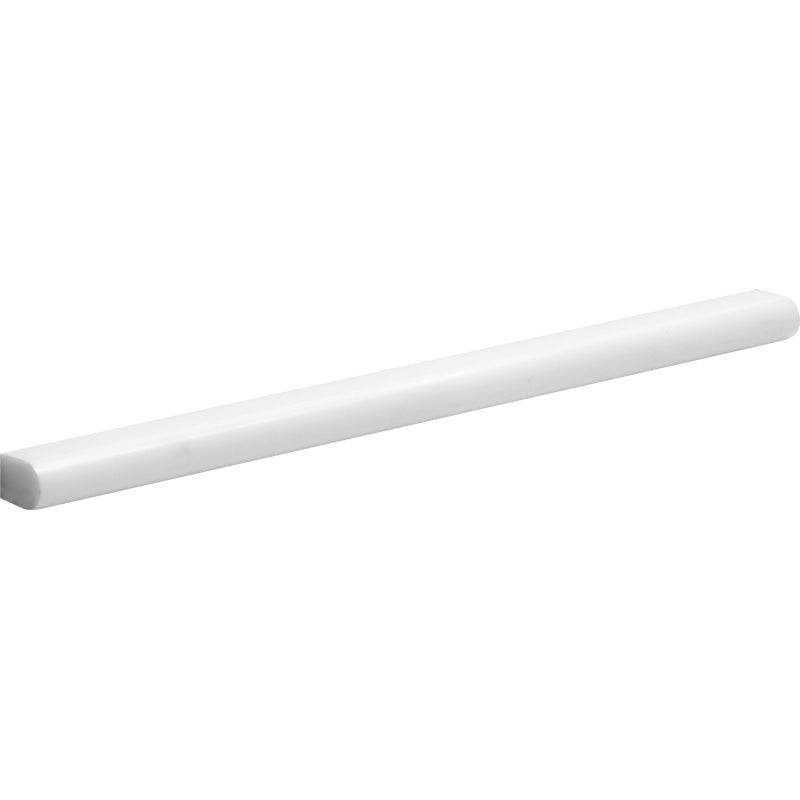 Bianco Lago Marble 1/2x12 Honed Pencil Liner - tilestate