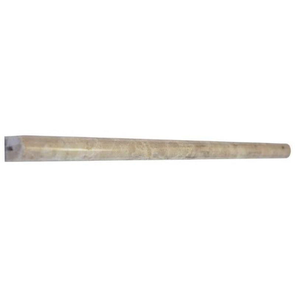 Cappuccino Marble 3/4x12 Polished Pencil Liner - tilestate