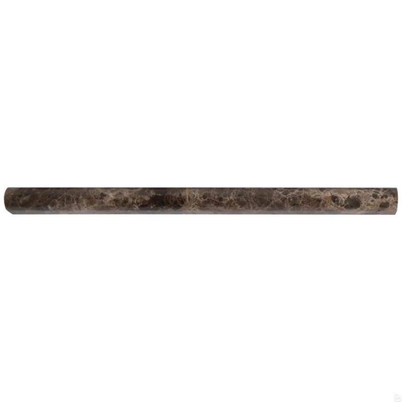 Emperador Dark Spanish Marble 3/4x12 Pencil Liner Polished - tilestate