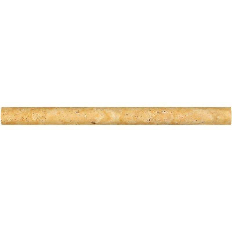 Gold Travertine 3/4x12 Pencil Liner - tilestate