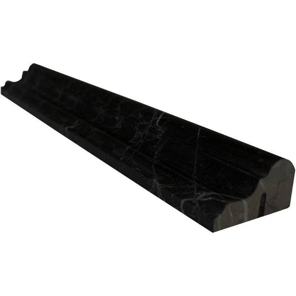 Nero Marquina Marble Polished Crown Molding - tilestate