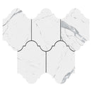 4x6 Statuario Veneto Marble ( LARGE ) Mosaic Tile  For Kitchen Backsplash or Bathroom Wall and Flooring - tilestate