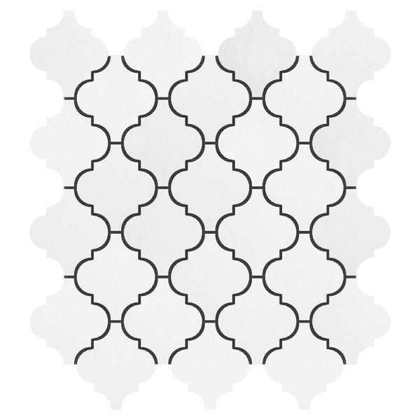 3x3 Thassos White Lantern ( Casablanca ) Mosaic Tile For Tile Wall and Floor  (Kitchen Backsplash or Shower Wall and Floor) - tilestate