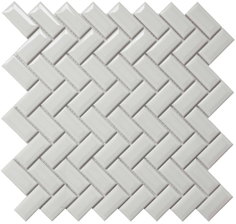 Cc Mosaics Wh 12x12 Diamond Herringbone Porcelain Mosaic Tile - tilestate