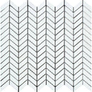Thassos White Marble Mini Chevron Honed Mosaic Tile - tilestate