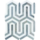 Thassos White and Blue Marble Berlinetta Honed Mosaic Tile - tilestate