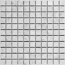 White Carrara Marble 1x1 Polished Mosaic Tile - tilestate