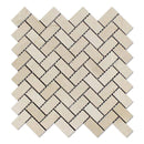 Crema Marfil Marble 1x2 Herringbone Honed Mosaic Tile - tilestate