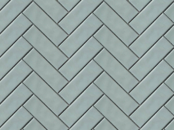Jade 1x4 Herringbone Porcelain Mosaic Tile - tilestate