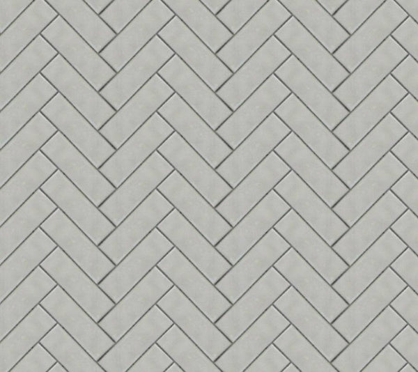 Silver Cloud 1x4 Herringbone Porcelain Mosaic Tile - tilestate