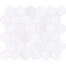Bianco Lago Marble 2x2 Hexagon Polished Mosaic Tile - tilestate