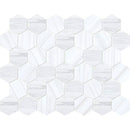 Dolomite Pearl Marble 2x2 Hexagon Honed Mosaic Tile - tilestate