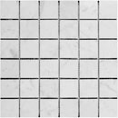 White Carrara Marble 2x2 Honed Mosaic Tile - tilestate