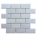 Thassos White Marble 2x4 Polished Mosaic Tile - tilestate