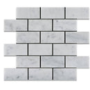 White Carrara Marble 2x4 Honed Mosaic Tile - tilestate