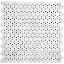 Dc Metro Logan Circle Honed Bianco Carrara Mosaic Tile - tilestate