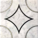 Waterjet Alcamo Bianco Carrara 12x12 Mosaic Tile - tilestate