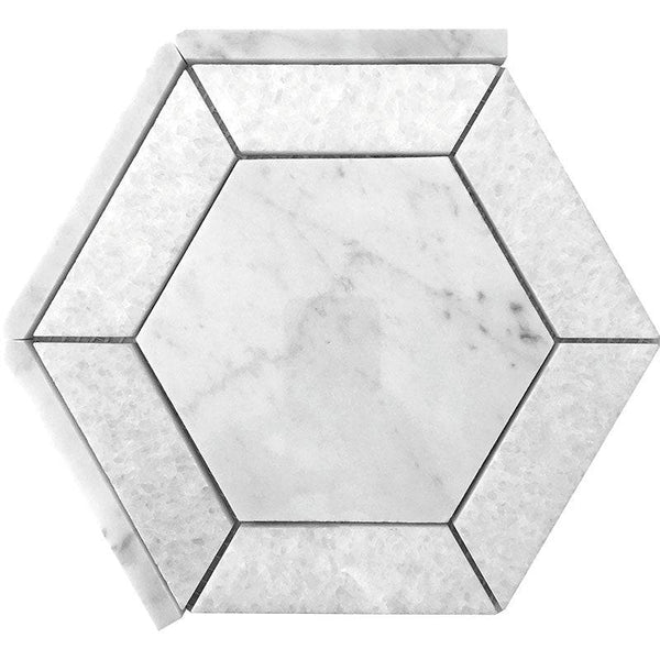 Dc Metro Wakefield Bianco Carrara / Crystal White Mosaic Tile - tilestate