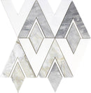 EMILIA Piacenza Calacatta Bluette, Thassos White Mosaic Tile - tilestate