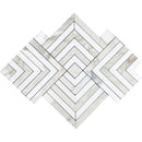 TUSCANY GROSETTO Calacatta Gold / Thassos Mosaic Tile - tilestate