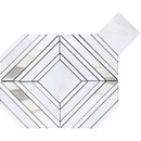 TUSCANY PIENZA Calacatta Gold / Thassos Mosaic Tile - tilestate