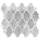 Waterjet Trellis 18 Carrara/ Thassos Mosaic Tile - tilestate