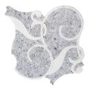 Artistic Pietra Floreale 03 Carrara/ Thassos Mosaic Tile Water-jet Wall or Floor Tile - tilestate
