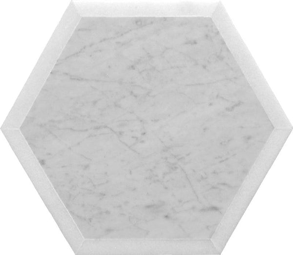 Dc Metro Tacoma Park Carrrara Grey/ Thassos White Mosaic Tile - tilestate