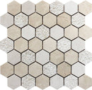 Bali Indi Crema Crema Marfil Mosaic Tile - tilestate