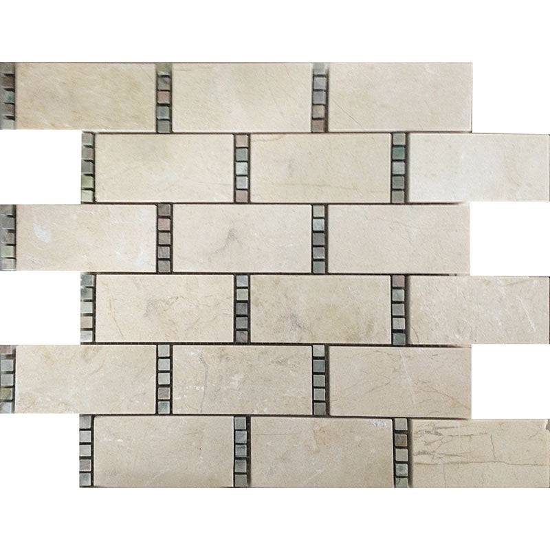 Valencia Alicante Crema Marfil/dream Stone Mosaic Tile - tilestate